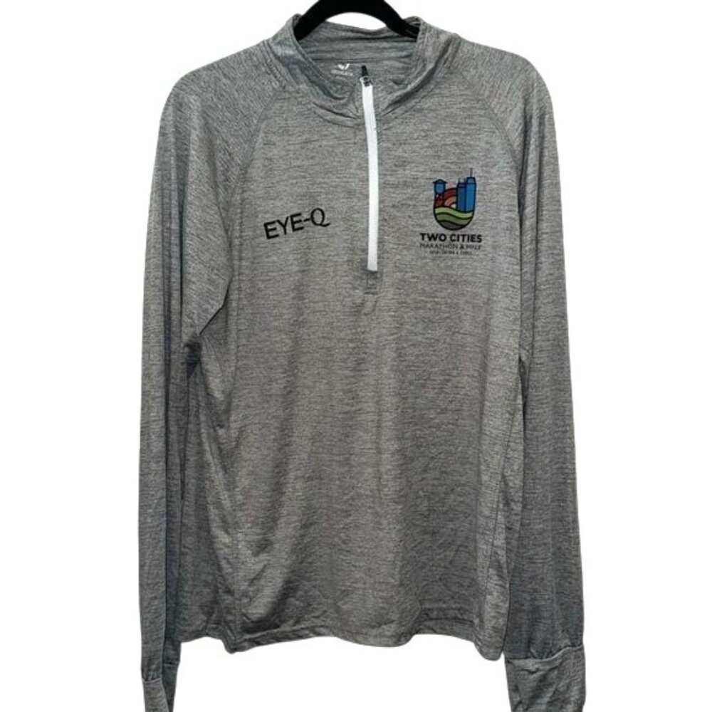 Greenlayer Mens Eye-Q Two Cities Marathon & Half Pullover Size L
